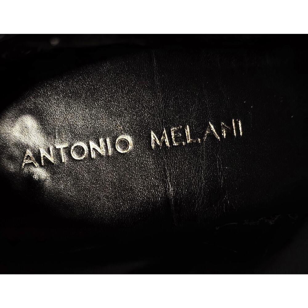 Antonio Melani HARDINE Black Leather Ankle Boots Women's Shoes SZ 6.5 M - Picture 8 of 10